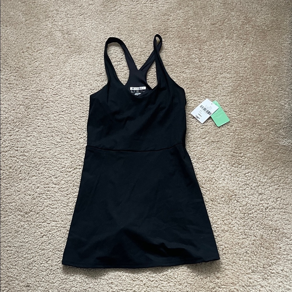 New Forever 21 Black Cross-Back workout dress/shorts